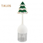 J&otilde;ulutee segaja peene v&otilde;rguga T&otilde;hus eraldamine roostevabast terasest Kasulik j&otilde;ulupuu mustriga tees&otilde;el Supi v&uuml;rtsipuur