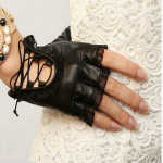 S&otilde;rmedeta PU-nahast kindad talvekinnastele Brand Mitten Luvas Women Gloves must