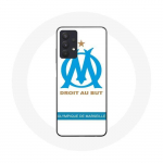 Coque Maniacase pour Samsung Galaxy A32 4G logo om olympique de marseille blanc Fond