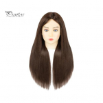 Mannekeenipea koos ehtsate juustega Juuksur Punumine Soengu kujundamise Koolitus Mannekeen Kosmetoloogia Nukupea Pruun Kuldsed Pikad Juuksed Juuksuri Meik pruun