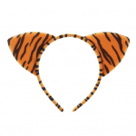 Juukser&otilde;ngas Leopardimustriline k&otilde;rvakaunistusega peapael J&otilde;ulupeo Cosplay Loomade peav&otilde;ru kangast peakate