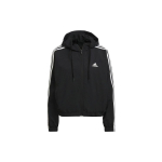Adidas triibulise logoga kapuutsiga kootud jakk naiste jakid must HC9160 XL black