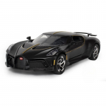 1/24 Bugatti Voice of The Night Auto Mudel Die-cast M&auml;nguautod Metall K&otilde;rge Simulatsioon Heli ja Valgusega Kollektsioon Laste Kingitus must