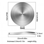 Roostevabast terasest soojusjuhtplaadid induktsioonpliit hajuti plaat elektripliidi kaitse K&ouml;&ouml;gi toiduvalmistamise tarvikud