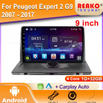 Autoraadio Carplay Peugeot Expert 2 G9 2007 - 2017 jaoks Navigatsioon GPS Android Auto Bluetooth Multimeediam&auml;ngija Pea 2din WiFi 4 core 1GB+32GB carplay