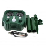 Ultraheli kassi koerte t&otilde;rjuv veekindel p&auml;ikeseenergial t&ouml;&ouml;tav loomade peletusvahend LED-valgusalarm viljapuuaia kasvuhoone k&ouml;&ouml;giviljaaia jaoks