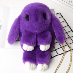 M&auml;ngi surnud k&uuml;&uuml;liku kott armas k&uuml;&uuml;liku imitatsioon Rex k&uuml;&uuml;liku karusnahast kott Palus k&uuml;&uuml;likukott kett j&auml;nesekott crossbody kett naiste kott