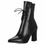 Moodsad naiste pahkluusaapad paeltega must roosa valge l&uuml;hike saabas naiste elegantne k&otilde;rge kontsaga s&uuml;gis talv peo tantsukingad suur suurus 48 44 must