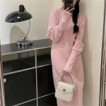 YYFS Women's Fashion Casual Fall Winter Solid Color Print Long Sleeve V-Neck Sweaters Size: One Size valge