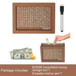 Puidust hoiup&otilde;rsad, sularahakastid, korduvkasutatavad kokkupandud sularahakarbid, kodukaunistused, s&auml;&auml;stueesm&auml;rkide ja -numbritega 3000/10000