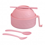 Mikrolaineahi Ramen Bowl Kiirnuudlite Kuumusevastane pliit koos k&auml;epidemega koduk&ouml;&ouml;gi jaoks sinine