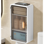 Vannitoa riiul seinale kinnitatav veekindel salvr&auml;tikukarp Multifunktsionaalne tualett-tarvete hoiukarbi &scaron;ampooni korraldaja Uus