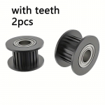 2 tk 3D-printeri tarvikud 2GT s&uuml;nkroonratas, 20 hammast H-kujuline rihmaratas, alumiiniumist veorull, ribalaius 10 mm