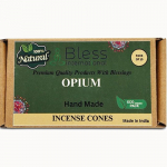 BLESS INTERNATIONAL Oopium 100% naturaalne - viirukikoonused k&auml;sitsi valmistatud - k&auml;sitsi kastetud orgaanilised kemikaalid - puhastamiseks - l&otilde;&otilde;gastumiseks - positiivseks Pack Of 10 Cones