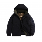 Talvejope Meeste Soojad Parkad Kapuutsiga Mantel Soe Mantel Vabaaja Parka Naiste Mood T&auml;navar&otilde;ivad XXS khaki