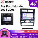 Ford Mondeo 3 2004 - 2007 jaoks Auto raadio Android 13 Carplay Navigatsioon GPS Stereo Android Auto Nr 2din DVD Multimeedia m&auml;ngija 8 core 4GB+64GB