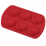 3D Puuviljakujulised Silikoonvormid Ananass Apelsin Arbuus Maasikas Kommi Vorm K&uuml;psise Suhkrupudingi &Scaron;okolaadi T&ouml;&ouml;riist maasika