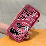 Pehme silikoonist ruudukujuline redelprintimismuster telefoni korpus, t&auml;iskaanega kaamera p&otilde;rutuskindel kaitse kummist &uuml;mbris iPhone Infinix Tecno OnePlus jaoks Infinix Smart 8 must