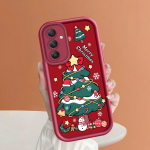 Pehme silikoonist ruudukujulise redeliga printimismustriga telefoni korpus T&auml;iskaanega kaamera p&otilde;rutuskindel kaitse kummist &uuml;mbris Samsungile Samsung J7 Neo tumepunast v&auml;rvi