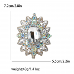 Isikup&auml;rastatud moesulamist kivist klaasist pross Peen mood naiste &uuml;likond, kleit korsaaž ehten&otilde;el