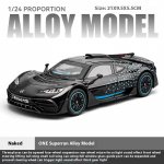 Uus 1:24 Mercedes-Benz AMG ONE Super Racing sulamist survevalatud automudeli heli ja valgust kogutav hobihobi s&uuml;nnip&auml;evakingitus poisile trendikad m&auml;nguasjad