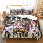 Minu kangelane Akadeemia Voodipesu Komplekt Jaapani Anime Mugav Tekikate &Uuml;he- Kahekohaline Queen Twin Full Suurus Tekikate Teismeliste Voodipesu Us Twin172x218cm