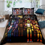 Tume M&auml;ngu Multifilmiprint Tekikott &Uuml;hiselamu Lastetoa Voodipesukomplekt Tekikott Padjap&uuml;&uuml;r 100% Pol&uuml;ester 3 Osaline EU 135x200cm 2PCS