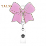 V&ouml;&ouml;ri m&auml;rgi rull ID-kaardi m&auml;rgi jaoks 360 kraadi p&ouml;&ouml;ratav klamber S&auml;delev libisemisvastane sisset&otilde;mmatav m&auml;rgihoidja klamber arsti &otilde;e meditsiinipersonali kabinetile punane