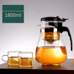 500 ml/1800 ml teekann, suure mahutavusega klaasist teekann, &uuml;he v&otilde;tmega filtrimine, eraldav teekann Hiina kung fu teekomplekt teetass