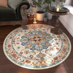 Retro &uuml;mmargune vaip Kodu Magamistuba Elutuba Diivan Diivanilaud Tuba Paks p&otilde;randamatt Vaip Tooli matt Diameter 120CM