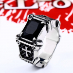 Uus Pood 316L Roostevaba Teras K&otilde;rge Kvaliteediga V&auml;&auml;riskiviga S&otilde;rmus Palju Vintage Fria Meeste S&otilde;rmus V&auml;rviliste Kividega Ehted 7