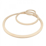 Forme en bois &agrave; d&eacute;corer - ARTEMIO - Cercles - 40, 26, 13 cm - Marron - Mixte