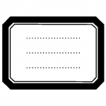 Tampon bois - Etiquette