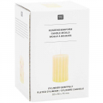 Moule &agrave; bougie - RICO DESIGN - Cylindre cannel&eacute; - Silicone r&eacute;sistant - &Oslash; 5 cm - H 7,5 cm hall