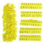 Nr.001?100 talusigade k&otilde;rvam&auml;rgi kariloomade k&otilde;rvam&auml;rgiste etikettide komplekti kodulindude kasvatamiseks