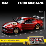 DIY Kohandatav 1/42 Skaala Ford Mustang Sulamist Autokomplekt - Ainulaadne V&otilde;idus&otilde;iduauto Kollektsioneeritav Hobis&otilde;pradele ja Entusiastidele sinine