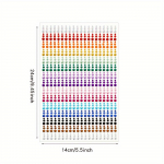 1 leht vikerkaarekujuline n&auml;gu Glittler Kleebised N&auml;o t&auml;toveering Silmade kividest ehted Erineva suurusega pulmapeomeik mitmev&auml;rviline