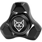 Metallist Fidget Spinner t&auml;iskasvanutele, Roostevabast terasest rasked keerlevad m&auml;nguasjad, V&auml;ike mini rebane k&auml;eg&uuml;roskoop, Laagritega esmaklassiline pikaajalise k&otilde;rge p&ouml;&ouml;rdega Fidget plokk, H&otilde;bedane 4*4*1cm must