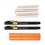 Tailors Chalk Pen Clear Ergonoomiline, madala kulumism&auml;&auml;raga reguleeritav m&auml;rgistuskriit puuvillase kootud seemisnaha jaoks