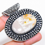 Bumble Bee Jasper Handmade 925 Sterling Silver Jewelry Pendant 2.09 r4a17