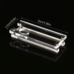 1 komplekt akr&uuml;&uuml;list k&otilde;va kestaga l&auml;bipaistev kaitsmekorpus kinnitusklamber kruviga Raspbery Pi Pico plaadile