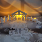 J&otilde;ulude s&uuml;nnikomplekt DIY silikoonvorm j&otilde;ulukaunistuseks tsementkrohvist silikoonvormid epoks&uuml;vaigu jaoks