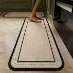Luksuslik libisemiskindel, mustust h&uuml;lgav k&ouml;&ouml;gimatt: Imab vett ja &otilde;li, Lihtsalt hooldatav diatomiitmudast pikk matt. 60x120cm (3.5mm Diatom Mud)