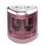 Kahe auguga pliiatsiteritaja Sharp Blade Compact kaasaskantava &uuml;li&otilde;pilaskooli kontori pliiatsiteritaja kirjatarbed roosa