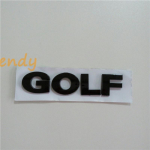 Auto veoauto 3D t&auml;htembleemi kleebis G/o/lf ABS logo tagumine m&auml;rk kroomitud must, s&otilde;iduki pagasiruumi saba nimesilt Automaatne stiil must