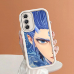 Pehme silikoonist ruudukujulise redeliga printimismustriga telefoni korpus T&auml;iskaanega kaamera p&otilde;rutuskindel kaitse kummist &uuml;mbris Samsungile Samsung A22S 5G pruun