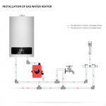 24V veepumba t&otilde;stur 35L/min vooluhulgaga vannituppa ja du&scaron;i alla punane