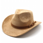Uus naiste meeste must seemisnahast Chapeu l&auml;&auml;nekauboi m&uuml;ts Gentleman Jazz Sombrero Hombre m&uuml;ts Isa Cowgirl m&uuml;tsid Suurus 56-58 cm 56-58CMAdjustable parkkoor