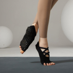 Seljata hingavad joogasokid libisemiskindlad silikoonist Five Fingers Dance Spordisokid Professionaalsed &uuml;hev&auml;rvilised puuvillased Pilatese sokid