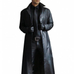 Meeste vintage pikad nahkjakid s&uuml;gistalvised keskaegsed Steampunk PU-nahast Trenchcoat Plus S-5XL XL